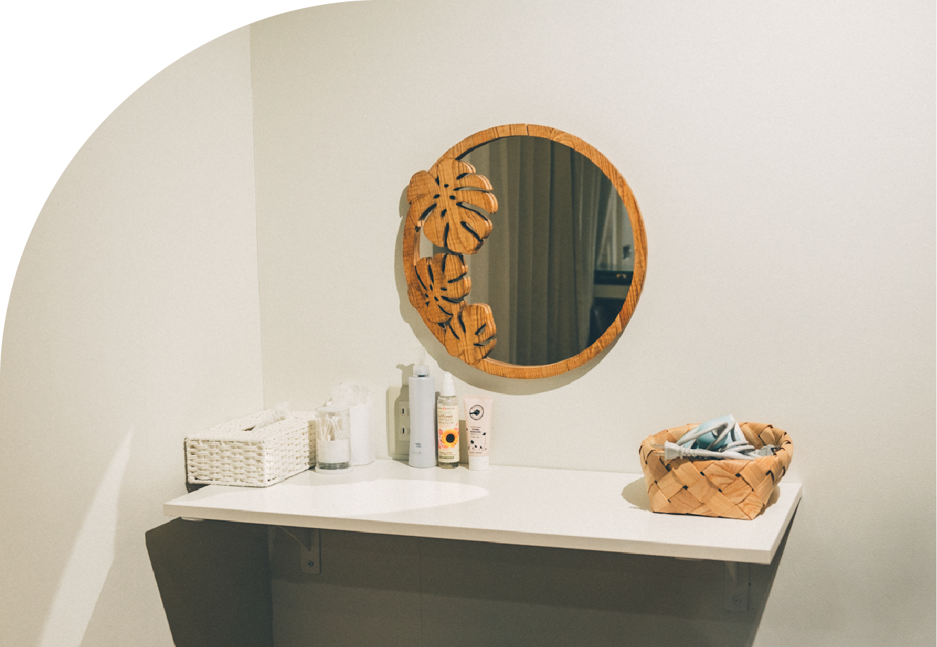 メイク直しスペースの写真